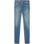 Niebieskie Jeansy rurki męskie dżinsowe o szerokości 34 o długości 30 marki Diesel Sleenker 