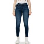 Niebieskie Jeansy rurki damskie Skinny fit dżinsowe o szerokości 27 marki Guess 1981 