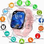 2024 w pełni dotykowy odbieranie połączeń Bluetooth inteligentny zegarek damski wodoodporny monitor pracy serca dla androida inteligentny zegarek Xiaomi mężczyźni kobiety
