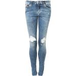 Granatowe Elastyczne jeansy damskie Skinny fit dżinsowe marki Diesel 