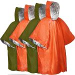 Pomarańczowe Płaszcze nieprzemakalne damskie sportowe na imprezę w rozmiarze M 