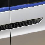4 sztuk/zestaw klamka do drzwi samochodowych z włókna węglowego naklejka ochronna Decor dla Tesla Model X