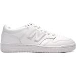 Białe Sneakersy sznurowane dla dzieci amortyzujące Rzepy ze skóry syntetycznej marki New Balance w rozmiarze 38 