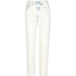 Białe Proste jeansy damskie dżinsowe o szerokości 24 marki LEVI´S 501 