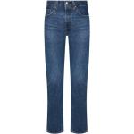 Niebieskie Proste jeansy damskie dżinsowe o szerokości 27 o długości 28 marki LEVI´S 501 w rozmiarze S 