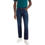 Niebieskie Elastyczne jeansy męskie z motywem autobusów rurki dżinsowe marki LEVI´S 511 