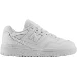 Białe Sneakersy sznurowane dla dzieci eleganckie ze skóry syntetycznej marki New Balance 550 w rozmiarze 38 