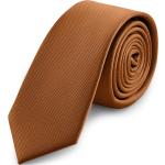 Rdzawe Krawaty męskie eleganckie marki Trendhim 