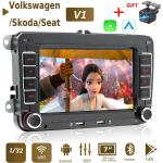 7 "Android Carplay samochodowy odtwarzacz multimedialny dla VW/Volkswagen Golf Polo Tiguan Passat B7 B6/Seat Leon/Skoda Octavia Radio nawigacja GPS 1 + 32 GB