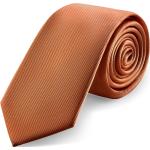 Koniakowe Krawaty męskie eleganckie marki Trendhim 
