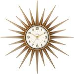 Złote Zegary ścienne retro o średnicy 43 cm w stylu retro 