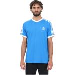 Jasnoniebieska koszulka Adicolor Classics 3-Stripes dla mężczyzn Adidas Originals