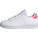 Białe Sneakersy skórzane dla dzieci ze skóry syntetycznej marki adidas Advantage w rozmiarze 35,5 - Zrównoważony rozwój 