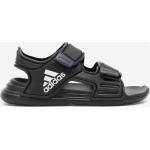 Czarne Buty na rzepy dla dzieci Rzepy w paski na lato marki adidas w rozmiarze 34 