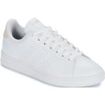 Przecenione Białe Niskie sneakersy damskie marki adidas Advantage w rozmiarze 40 - wysokość obcasa do 3cm 