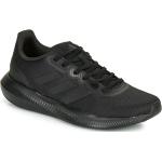 Przecenione Czarne Buty do biegania męskie marki adidas Runfalcon w rozmiarze 42,5 - wysokość obcasa do 3cm 