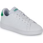 Przecenione Białe Niskie sneakersy dla dzieci marki adidas Advantage w rozmiarze 36 - wysokość obcasa do 3cm 