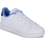 Przecenione Białe Niskie sneakersy dla dzieci marki adidas Advantage w rozmiarze 36,5 - wysokość obcasa do 3cm 