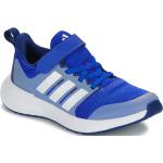 Przecenione Niebieskie Niskie sneakersy dla dzieci marki adidas FortaRun w rozmiarze 32 - wysokość obcasa do 3cm 