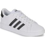 Białe Niskie sneakersy dla dzieci marki adidas Court w rozmiarze 31,5 - wysokość obcasa do 3cm 