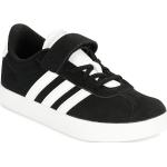 Czarne Niskie sneakersy dla dzieci marki adidas Court w rozmiarze 30,5 - wysokość obcasa do 3cm 