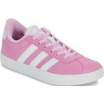 Różowe Niskie sneakersy dla dzieci marki adidas Court w rozmiarze 36 - wysokość obcasa do 3cm 