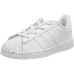Białe Buty sznurowane dla dzieci ze skóry marki adidas Superstar w rozmiarze 26 