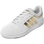 adidas Kobiety Hoops 3.0 Low Classic Basketball, Sneakersy Ftwwht/Ftwwht/Magold, 40 2/3 EU