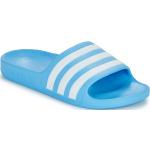 Niebieskie Klapki dla dzieci na lato marki adidas Adilette w rozmiarze 36 - wysokość obcasa do 3cm 