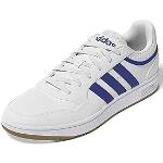 Niebieskie Sneakersy męskie w paski marki adidas Hoops w rozmiarze 44 
