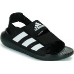 Czarne Sandały dla dzieci na lato marki adidas w rozmiarze 28 - wysokość obcasa do 3cm 