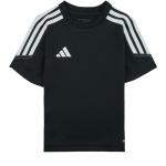 Przecenione Czarne Koszulki dziecięce z krótkim rękawkiem marki adidas Tiro 23 