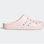 Przecenione Różowe Klapki damskie na lato marki adidas Adilette 
