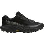 Czarne Buty do biegania terenowe męskie eleganckie syntetyczne marki Merrell w rozmiarze 43,5 