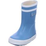 Niebieskie Buty skórzane dla dzieci z owczej skóry na jesień marki Aigle w rozmiarze 21 