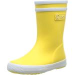 Żółte Buty skórzane dla dzieci z owczej skóry marki Aigle w rozmiarze 19 