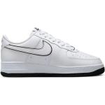 Białe Sneakersy sznurowane męskie z tkaniny marki Nike Air Force 1 w rozmiarze 40 