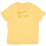 Żółte Koszulki sportowe damskie z krótkimi rękawami marki Nike w rozmiarze M 