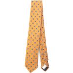 Pomarańczowe Krawaty męskie eleganckie marki LARDINI w rozmiarze uniwersalnym 