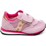 Różowe Wysokie sneakersy dla dzieci eleganckie marki Saucony w rozmiarze 25,5 