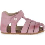 Różowe Sandały dla niemowląt eleganckie na lato marki Naturino w rozmiarze 24 