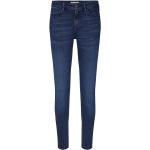Niebieskie Jeansy z wysokim stanem Skinny fit dżinsowe marki MOS MOSH 