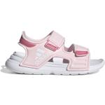 Różowe Sandały dla dzieci na lato marki adidas w rozmiarze 22 