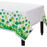 Zielone Pokrowce na stoły gładkie z tworzywa sztucznego marki Amscan 