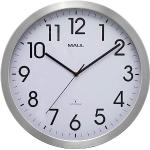 Białe Zegary biurowe szczotkowane aluminiowe 