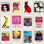 Andy Warhol Pop Art obraz na płótnie kwiaty plakat i druk HD obraz ścienny do salonu Cuadros Home Decor