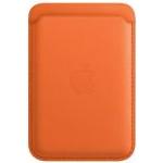 Pomarańczowe Portfele skórzane typu portfel ze skóry marki Apple iPhone 