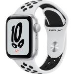 Apple smartwatch Watch Nike SE, 40mm Silver Aluminium Case Pure Platinum/Black Nike Sport Band (MKQ23HC/A)