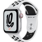 Apple smartwatch Watch Nike SE Cellular, 40mm Silver Aluminium Case Pure Platinum/Black Nike Sport Band (MKR43HC/A)