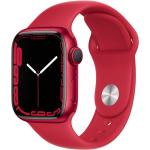 Czerwone Smartwatche z funkcją powiadomień z wyświetlaczem OLED z opaską marki Apple Watch 